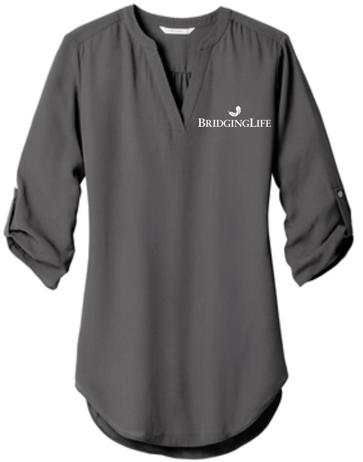 Women's 3/4-Sleeve Tunic Blouse