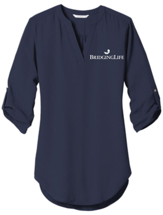 Women's 3/4-Sleeve Tunic Blouse