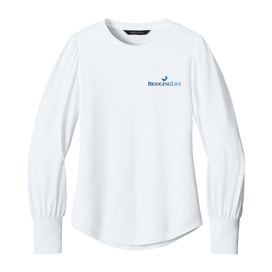 Mercer+Mettle® Women’s Stretch Jersey Long Sleeve Blouson Top