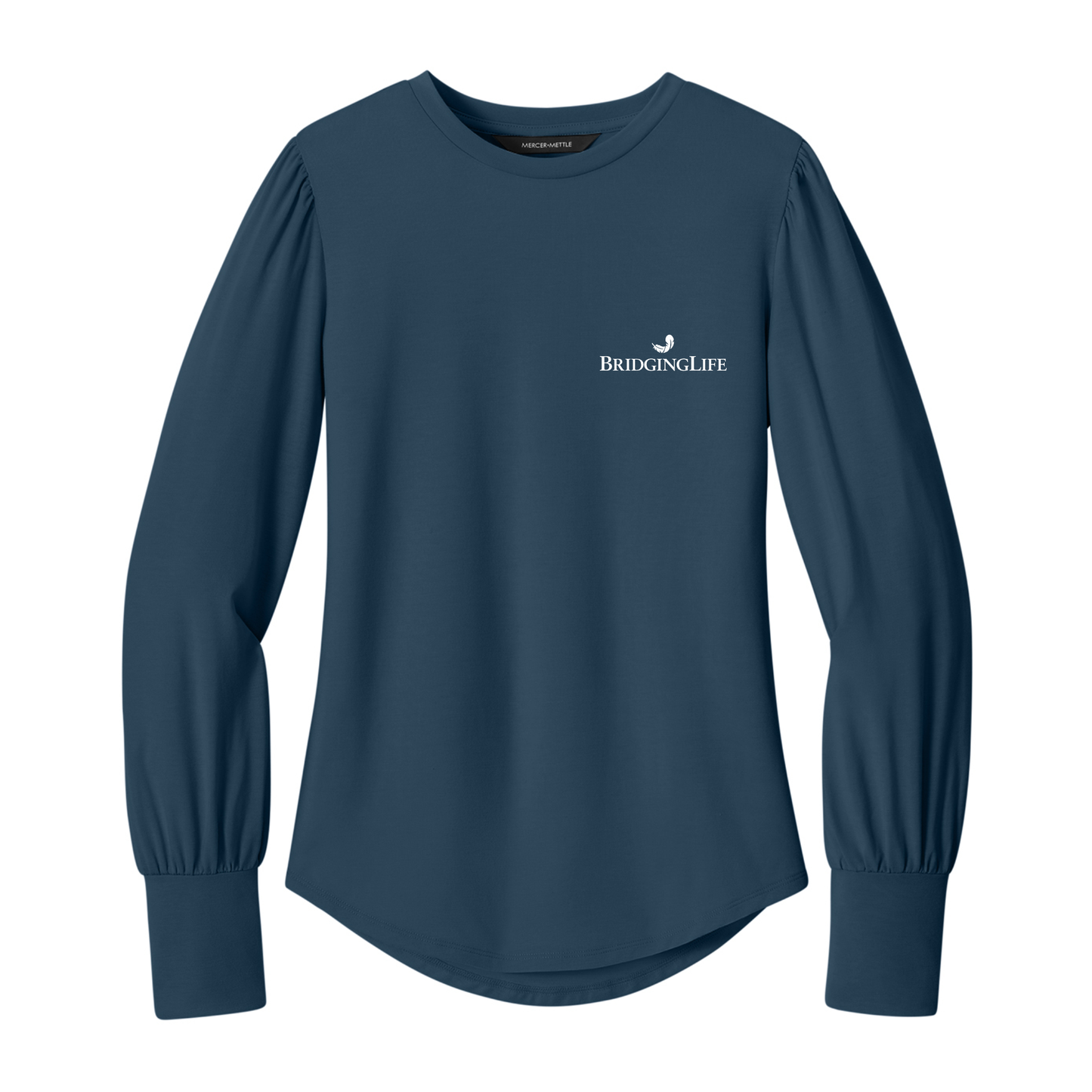 Mercer+Mettle® Women’s Stretch Jersey Long Sleeve Blouson Top