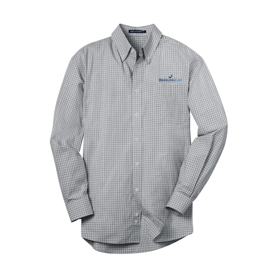 Men's Plaid Pattern Easy Care Shirt