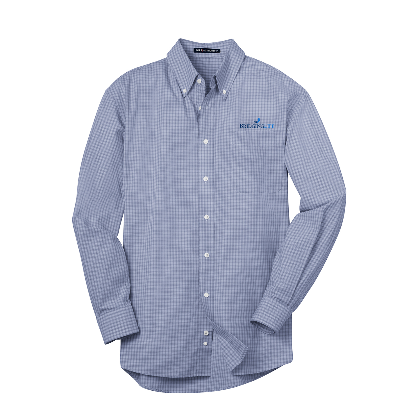 Men's Plaid Pattern Easy Care Shirt
