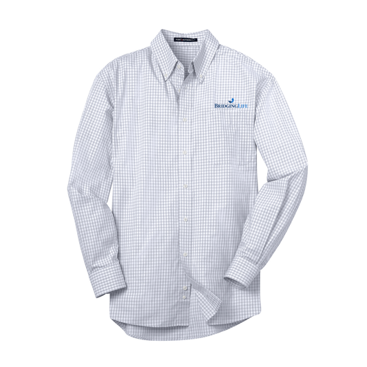 Men's Plaid Pattern Easy Care Shirt